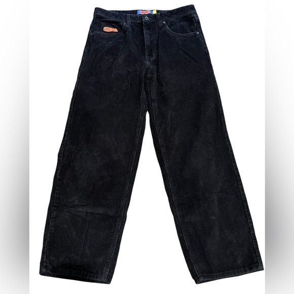 Empyre Relaxed Fit Corduroy Pants Black Skate‎ Streetwear Size 30 - Picture 1 of 4